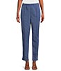 Color:True Navy - Image 1 - Modal Straight Leg Pull-On Coordinating Ankle Pants