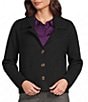 Investments Notch Collar Long Sleeve Button Front Cardigan - Image 1