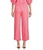 Investments Palm Tree Embroidery Pull-On Wide Leg Crop Coordinating Pants - Image 2