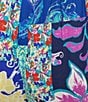 Investments Patchwork Floral Print Pull-On Wide Leg Crop Coordinating Pants - Image 4