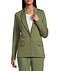 Investments Performance Traveler Long Sleeve One Button Notch Lapel Blazer - Image 1
