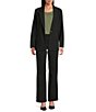Investments Performance Traveler Long Sleeve One Button Notch Lapel Blazer - Image 3