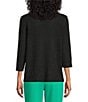 Investments Petite Size 3/4 Sleeve Open Front Cardigan - Image 2