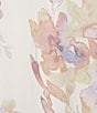 Color:Watercolor Bouquet - Image 4 - Petite Size Laikyn Signature Watercolor Bouquet Print V-Neck 3/4 Ruffled Sleeve Top