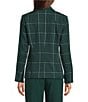 Investments Petite Size Pine Grove Plaid Long Sleeve Button Front Blazer - Image 2