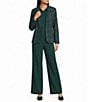 Investments Petite Size Pine Grove Plaid Long Sleeve Button Front Blazer - Image 3