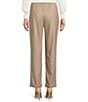 Investments Petite Size Pull On Heather Flannel Cuffed Ankle Pants - Image 2