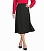 Investments Petite Size Pull-On Ponte Midi Skirt - Image 1