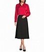 Investments Petite Size Pull-On Ponte Midi Skirt - Image 3