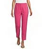 Investments Petite Size Slim Leg Ankle Pull-On Pique Pants - Image 1