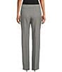 Color:Black/White - Image 2 - Petite Size the PARK AVE fit Stretch Front Pocketed Tummy Control Straight Leg Pants