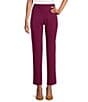 Color:Magenta Purple - Image 1 - Petite Size the PARK AVE fit Elite Stretch Ankle Straight Pants