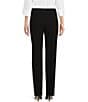 Color:Black - Image 2 - Petite Size the PARK AVE fit Pull-On Straight Leg Pants