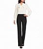 Investments Petite Size the PARK AVE fit Pull-On Straight Leg Pants - Image 3