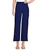 Investments Petite Size Wide Leg Cargo Pants, Color:Bellwether Blue - Image 1