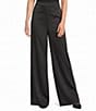 Investments Petite Size Wide Leg Pull-On Satin Pants - Image 1