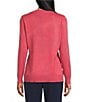 Investments Petite Size Solid Long Sleeve V-Neck Pullover Top - Image 2