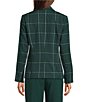 Investments Pine Grove Plaid Long Sleeve Button Front Blazer - Image 2