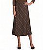 Investments Pinecone Plaid Pull-On Ponte Maxi Skirt - Image 1