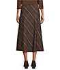 Investments Pinecone Plaid Pull-On Ponte Maxi Skirt - Image 2