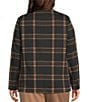 Investments Plus Large Windowpane Long Sleeve One Button Notch Lapel Blazer, Color:Large Windowpane - Image 3