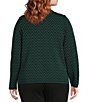 Investments Plus Rainforest Zig-Zag Mock Neck Pullover Long Sleeves Top, Color:Rainforest Zig-Zag - Image 2