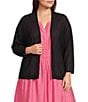 Investments Plus Size 3/4 Dolman Sleeve Open Front Cardigan - Image 1