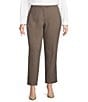 Investments Plus Size 5TH AVE Fit Houndstooth Straight Leg Pants, Color:Houndstooth - Image 1