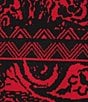 Investments Plus Size Black/Red Jacquard Long Sleeve Button Front Knit Cardigan - Image 5