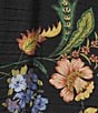 Investments Plus Size Botanical Floral Print Short Ruffle Sleeve Split-V Neck Blouse - Image 4