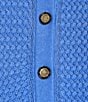 Investments Plus Size Charlotte Crew Neck Long Sleeve Button Front Cardigan, Color:Marina Blue - Image 5