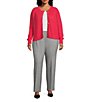 Investments Plus Size Charlotte Crew Neck Long Sleeve Button Front Cardigan - Image 4