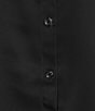 Investments Plus Size Long Cuffed Sleeve Point Collar Button Down Satin Top - Image 4