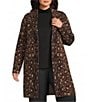 Investments Plus Size Neutral Animal Long Sleeve Button Front Knit Cardigan - Image 1
