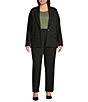 Investments Plus Size Performance Traveler Long Sleeve One Button Notch Lapel Blazer - Image 3