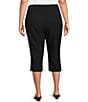Investments Plus Size Pull-On Pintuck Capri Pants - Image 2
