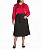 Investments Plus Size Pull-On Ponte Maxi Skirt - Image 3