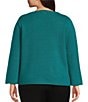 Investments Plus Size Ribbed Knit Crew Neck Long Sleeve Sweater - Image 2