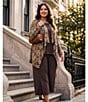 Investments Plus Size Soft Separates Elastic Waist Wide Leg Pull-On Crop Pants - Image 5
