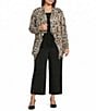 Investments Plus Size Soft Separates Leopard Print Long Sleeve Open Front Jacket - Image 3