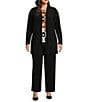 Investments Plus Size Soft Separates Light Honeycomb Border Reversible Scoop to Crew Neck Sleeveless Top, Color:Light Honeycomb Border - Image 3
