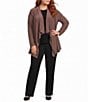 Investments Plus Size Soft Separates Long Sleeve Open Front Jacket - Image 3