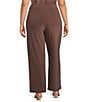 Investments Plus Size Soft Separates Elastic Waist Tapered Straight Leg Pull-On Pants - Image 2