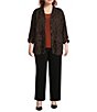 Color:Brandy Brown - Image 3 - Plus Size Soft Separates Reversible Crew to Scoop Neck Sleeveless Top