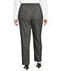 Investments Plus Size Static Grid 5TH AVE fit Straight Leg Tummy Control Pants, Color:Static Grid - Image 2