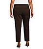 Color:Mole - Image 2 - Plus Size the 5TH AVE fit Elite Stretch Ankle Straight Pants