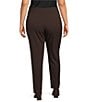 Investments Plus Size the PARK AVE Fit Pull-On Mid Rise Straight Leg Pants - Image 2