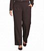 Investments Plus Size Wide Leg Pull-On Stretch Pants - Image 1