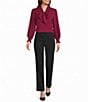 Investments Pull-On Heather Flannel Cuffed Ankle Pants - Image 3