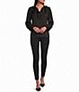 Investments Ruffle V-Neck Long Sleeve Blouse - Image 3